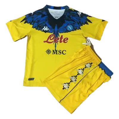 Kids Napoli Soccer Jersey Kit (Jersey+Shorts) 2021 - BuyJerseyshop