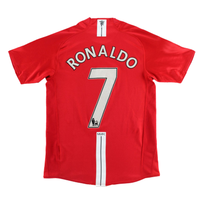 RONALDO #7 Manchester United Retro Jerseys 2007/08 Home Soccer Jersey For Men - BuyJerseyshop