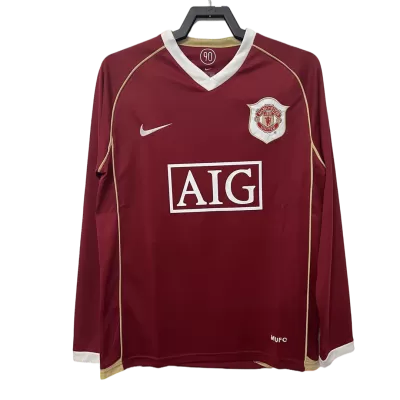 Manchester United Retro Jerseys 2006/07 Home Long Sleeve Soccer Jersey For Men - BuyJerseyshop