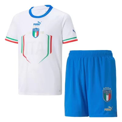 Kids Italy Away Soccer Jersey Kit (Jersey+Shorts) 2022 - BuyJerseyshop