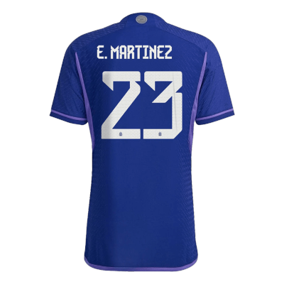 E. MARTINEZ #23 Argentina Three Stars Away Player Version Jersey World Cup 2022 Men - BuyJerseyshop