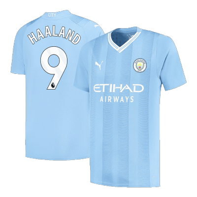 Men's HAALAND #9 Manchester City Home Soccer Jersey Shirt 2023/24 - BuyJerseyshop