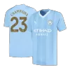 Men's CHAMPIONS #23 Manchester City Home Soccer Jersey Shirt 2023/24 - BuyJerseyshop