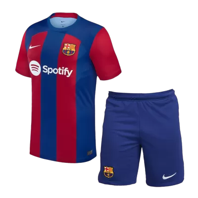 Men's Barcelona Home Soccer Jersey Kit (Jersey+Shorts) 2023/24 - BuyJerseyshop