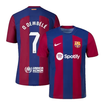 O.DEMBÉLÉ #7 Barcelona Home Player Version Jersey 2023/24 Men - BuyJerseyshop