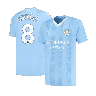 Men's KOVAČIĆ #8 Manchester City Home Soccer Jersey Shirt 2023/24 - BuyJerseyshop