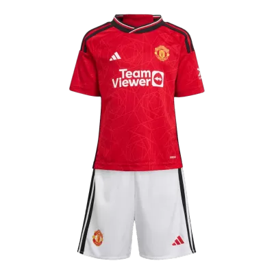 Kids Manchester United Home Soccer Jersey Kit (Jersey+Shorts) 2023/24 - BuyJerseyshop