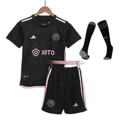 Kids Inter Miami CF Away Soccer Jersey Whole Kit (Jersey+Shorts+Socks) 2023/24 - BuyJerseyshop