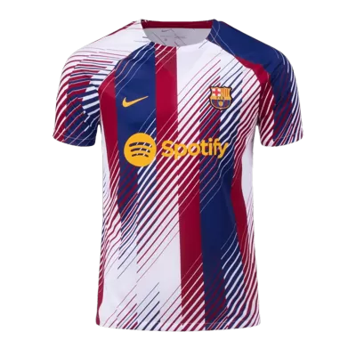 Men's Barcelona Pre-Match Soccer Jersey Shirt 2023/24 - BuyJerseyshop