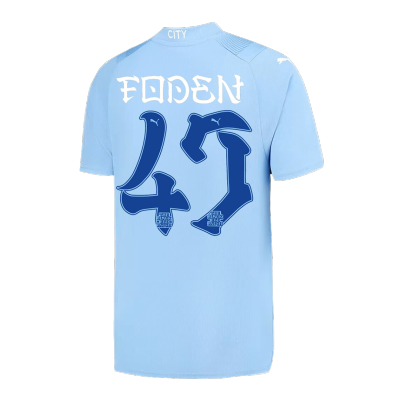 Men's FODEN #47 Manchester City Home Soccer Jersey Shirt 2023/24 - BuyJerseyshop