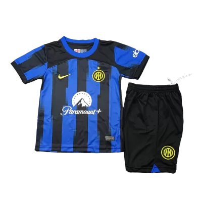 Kids Inter Milan Home Soccer Jersey Kit (Jersey+Shorts) 2023/24 - BuyJerseyshop