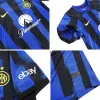 Kids Inter Milan Home Soccer Jersey Kit (Jersey+Shorts) 2023/24 - BuyJerseyshop