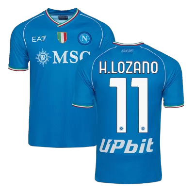 Men's H.LOZANO #11 Napoli Home Soccer Jersey Shirt 2023/24 - BuyJerseyshop