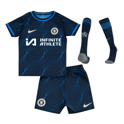 Kids Chelsea Away Soccer Jersey Whole Kit (Jersey+Shorts+Socks) 2023/24 - BuyJerseyshop