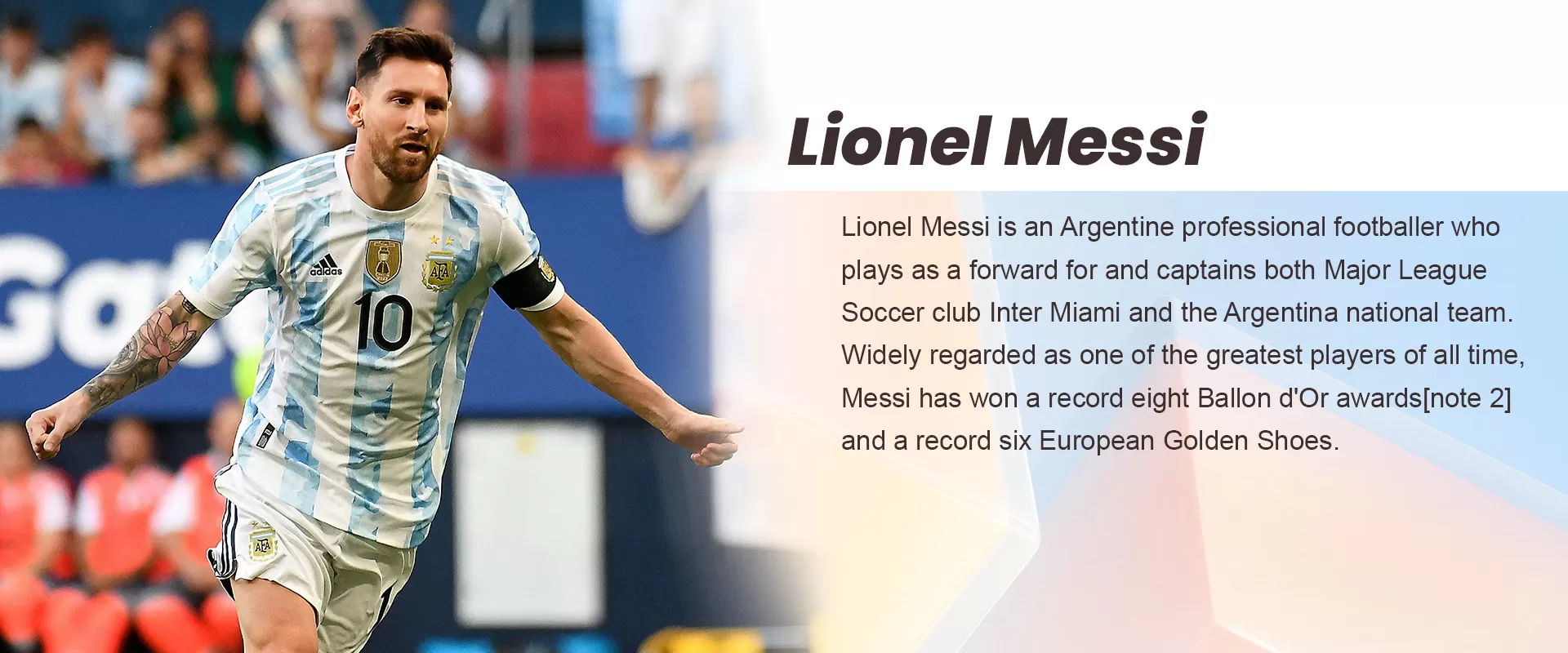 LIONEL MESSI BANNER - BuyJerseyshop