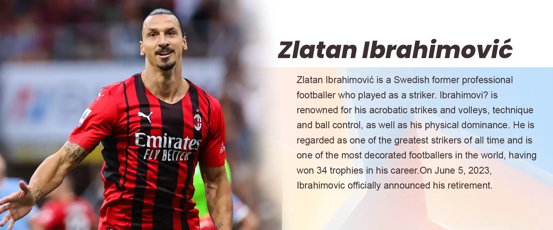 Zlatan Ibrahimović BANNER - BuyJerseyshop