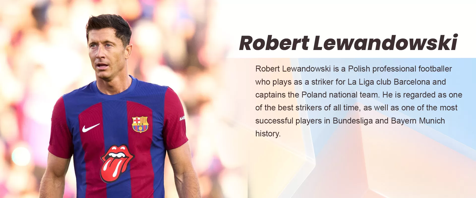 ROBERT LEWANDOWSKI BANNER - BuyJerseyshop