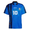 Men's #10 Argentina Away Soccer Jersey Kit (Jersey+Shorts) 1994 - BuyJerseyshop