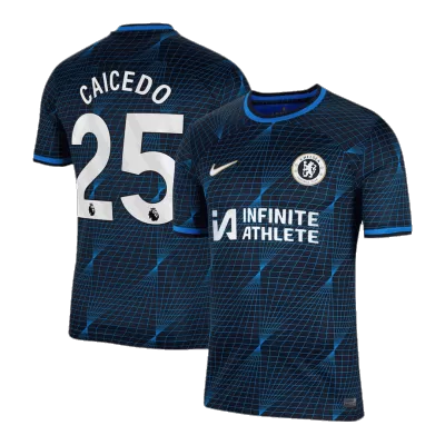 Men's CAICEDO #25 Chelsea Away Soccer Jersey Shirt 2023/24 - BuyJerseyshop