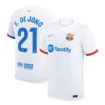 F. DE JONG #21 Barcelona Away Player Version Jersey 2023/24 Men - BuyJerseyshop