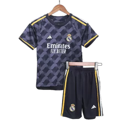 Kids Real Madrid Away Soccer Jersey Kit (Jersey+Shorts) 2023/24 - BuyJerseyshop