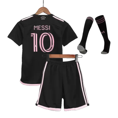 Kids MESSI #10 Inter Miami CF Away Soccer Jersey Kit (Jersey+Shorts+Sockes) 2023/24 - BuyJerseyshop