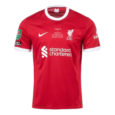 Men's Liverpool Home Carabao Cup Final Soccer Jersey Shirt 2023/24 - BuyJerseyshop