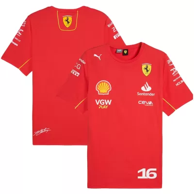 Ferrari F1 Racing Team Charles Leclerc #16 T-Shirt 2024 - BuyJerseyshop