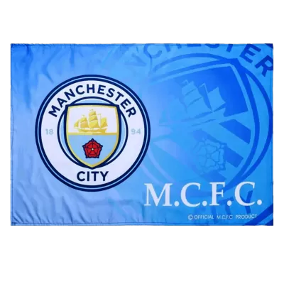 Manchester City Team Flag Blue - BuyJerseyshop