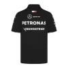 Mercedes AMG Petronas F1 Black Team Polo 2024 - BuyJerseyshop