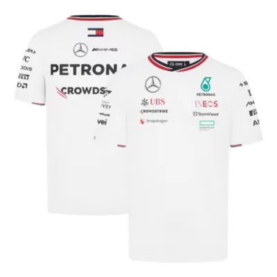 Mercedes AMG Petronas F1 Racing Team White T-Shirt 2024 - BuyJerseyshop