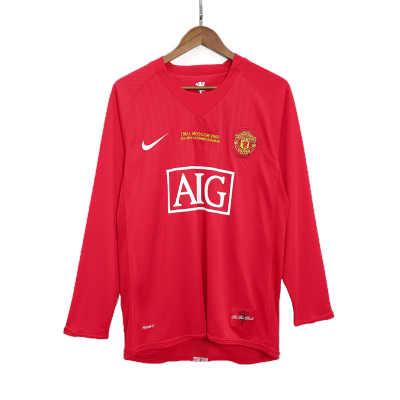 Manchester United Retro Jerseys 2007/08 Home Soccer Jersey For Men UCL - BuyJerseyshop