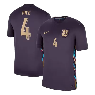 Men's RICE #4 England Away Soccer Jersey Shirt 2024 - BuyJerseyshop