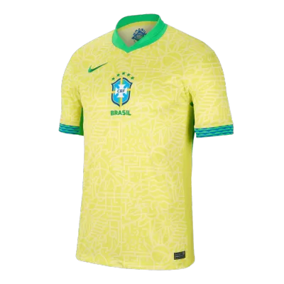 Men's Brazil Home Soccer Jersey Shirt 2024 - BuyJerseyshop