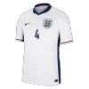 Men's RICE #4 England Home Soccer Jersey Shirt 2024 - BuyJerseyshop