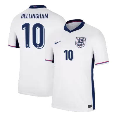 Men's BELLINGHAM #10 England Home Soccer Jersey Shirt 2024 - BuyJerseyshop