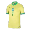 Men's VINI JR. #7 Brazil Home Soccer Jersey Shirt 2024 - BuyJerseyshop