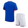 Kids France Home Soccer Jersey Kit (Jersey+Shorts) 2024 - BuyJerseyshop