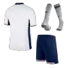 Men's England Home Soccer Jersey Whole Kit 2024 - BuyJerseyshop