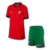 Kids Portugal Home Soccer Jersey Kit (Jersey+Shorts) 2024 - BuyJerseyshop