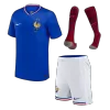 Men's France Home Soccer Jersey Whole Kit (Jersey+Shorts+Socks) 2024 - BuyJerseyshop