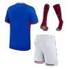 Men's France Home Soccer Jersey Whole Kit (Jersey+Shorts+Socks) 2024 - BuyJerseyshop