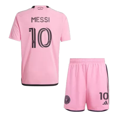 Kids MESSI #10 Inter Miami CF Home Soccer Jersey Kit (Jersey+Shorts) 2024 - BuyJerseyshop