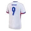 Men's GIROUD #9 France Away Soccer Jersey Shirt 2024 - BuyJerseyshop