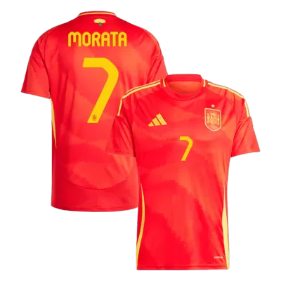 Men's MORATA #7 Spain Home Soccer Jersey Shirt 2024 - BuyJerseyshop