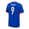 Men's GIROUD #9 France Home Soccer Jersey Shirt 2024 - BuyJerseyshop