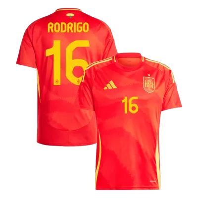 Men's RODRIGO #16 Spain Home Soccer Jersey Shirt 2024 - BuyJerseyshop