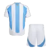 Kids Argentina Home Soccer Jersey Kit (Jersey+Shorts) 2024 - BuyJerseyshop