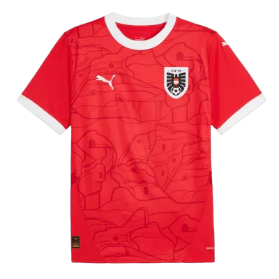 Men's Austria Home Soccer Jersey Shirt 2024 - BuyJerseyshop