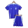 Kids's Argentina Away Soccer Jersey Whole Kit (Jersey+Shorts+Socks) 2024 - BuyJerseyshop